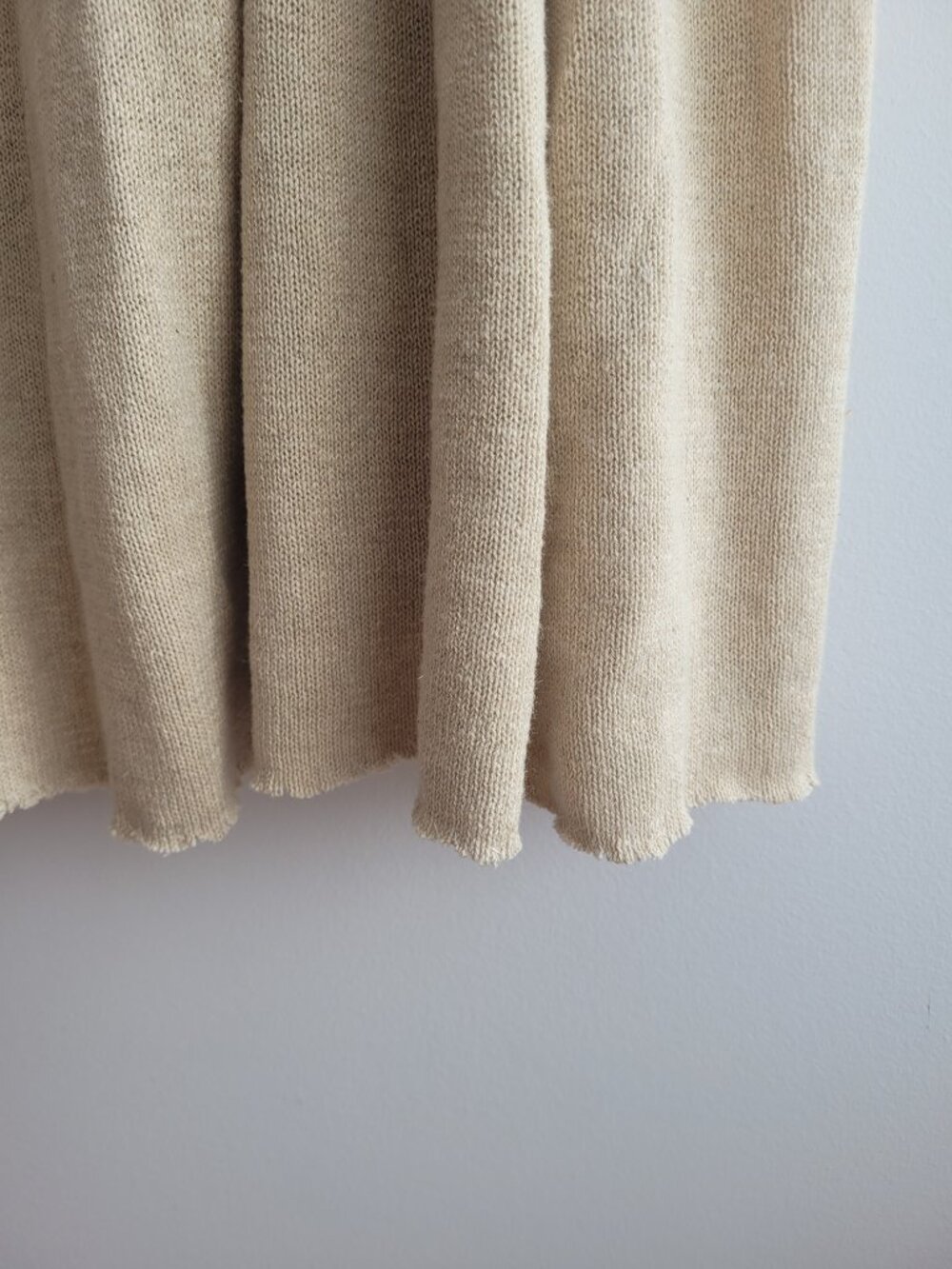 Lauren Manoogian Pima Cotton/Linen Blend Oatmeal-Coloured Skirt-Size 2/Medium - Picture 4 of 10